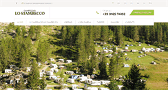 Desktop Screenshot of campeggiolostambecco.it